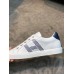 Hermes Men's Avantage Sneakers In White/Blue Calfskin Hermes Men's Avantage Sneakers In White/Blue Calfskin