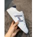 Hermes Men's Avantage Sneakers In White/Blue Calfskin Hermes Men's Avantage Sneakers In White/Blue Calfskin