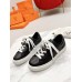 Hermes Women's Day Sneakers in Black Leather Hermes Women's Day Sneakers in Black Leather