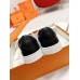 Hermes Women's Day Sneakers in Black Leather Hermes Women's Day Sneakers in Black Leather