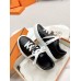 Hermes Women's Day Sneakers in Black Leather Hermes Women's Day Sneakers in Black Leather