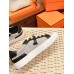 Hermes Women's Day Sneakers in H Canvas with Black Leather Hermes Women's Day Sneakers in H Canvas with Black Leather