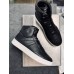 Jimmy Choo Men's Hawaii High-top Sneaker In Black Leather