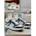 Jimmy Choo Men's Hawaii Sneakers In Blue Croc-embossed Leather