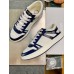 Jimmy Choo Men's Hawaii Sneakers In Blue Croc-embossed Leather