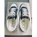 Jimmy Choo Men's Hawaii Sneakers In Blue Croc-embossed Leather
