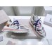 Jimmy Choo Wowen's Cosmos Sneakers in White and Pink Leather