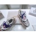 Jimmy Choo Wowen's Cosmos Sneakers in White and Pink Leather