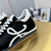 Loewe Women's Flow Runner Sneakers in Black Nylon and Suede Loewe Women's Flow Runner Sneakers in Black Nylon and Suede