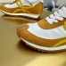 Loewe Women's Flow Runner Sneakers in White Nylon and Tan Suede