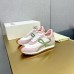 Loewe Women's Flow Runner Sneakers in White Nylon and Pink Suede Loewe Women's Flow Runner Sneakers in White Nylon and Pink Suede
