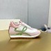 Loewe Women's Flow Runner Sneakers in White Nylon and Pink Suede Loewe Women's Flow Runner Sneakers in White Nylon and Pink Suede
