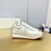Loewe Women's Flow Runner Sneakers in White Brushed Suede Loewe Women's Flow Runner Sneakers in White Brushed Suede