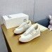 Loewe Women's Flow Runner Sneakers in White Brushed Suede Loewe Women's Flow Runner Sneakers in White Brushed Suede