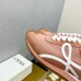 Loewe Women's Flow Runner Sneakers in Powder Nylon and Suede Loewe Women's Flow Runner Sneakers in Powder Nylon and Suede