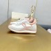 Loewe Women's Flow Runner Sneakers in White Nylon and Grey Suede