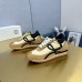 Loewe Women's Flow Runner Sneakers in Beige Nylon and Suede Loewe Women's Flow Runner Sneakers in Beige Nylon and Suede