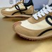 Loewe Women's Flow Runner Sneakers in Beige Nylon and Suede Loewe Women's Flow Runner Sneakers in Beige Nylon and Suede