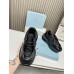 Prada Men's Sneakers in Black Leather with Bike Fabric Prada Men's Sneakers in Black Leather with Bike Fabric