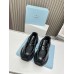 Prada Men's Sneakers in Black Leather with Bike Fabric Prada Men's Sneakers in Black Leather with Bike Fabric