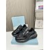 Prada Men's Sneakers in Black Leather with Bike Fabric Prada Men's Sneakers in Black Leather with Bike Fabric
