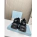 Prada Men's Sneakers in Black Leather with Bike Fabric Prada Men's Sneakers in Black Leather with Bike Fabric