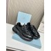 Prada Men's Sneakers in Black Leather with Bike Fabric Prada Men's Sneakers in Black Leather with Bike Fabric