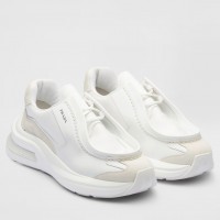 Prada Men's Sneakers in Black Leather with Bike Fabric Prada Men's Sneakers in Black Leather with Bike Fabric