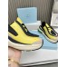 Prada Men's Sneakers in Multicolor Leather with Bike Fabric Prada Men's Sneakers in Multicolor Leather with Bike Fabric