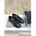 Prada Men's Sneakers in Black Leather and Nylon Prada Men's Sneakers in Black Leather and Nylon