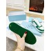 Prada Men's Downtown Sneakers in White and Green Leather Prada Men's Downtown Sneakers in White and Green Leather