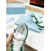 Prada Men's Downtown Sneakers in White and Green Leather Prada Men's Downtown Sneakers in White and Green Leather