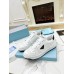 Prada Men's Downtown Sneakers in White Leather Prada Men's Downtown Sneakers in White Leather