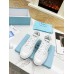 Prada Men's Downtown Sneakers in White Leather Prada Men's Downtown Sneakers in White Leather