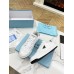 Prada Men's Downtown Sneakers in White Leather Prada Men's Downtown Sneakers in White Leather