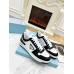 Prada Men's Downtown Sneakers in White and Black Leather Prada Men's Downtown Sneakers in White and Black Leather
