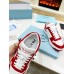 Prada Men's Downtown Sneakers in White and Red Leather Prada Men's Downtown Sneakers in White and Red Leather