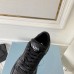 Prada Men's Low-top Sneakers in Black Leather Prada Men's Low-top Sneakers in Black Leather