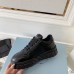 Prada Men's Low-top Sneakers in Black Leather Prada Men's Low-top Sneakers in Black Leather