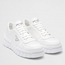 Prada Men's Low-top Sneakers in White Leather Prada Men's Low-top Sneakers in White Leather