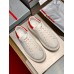 Prada Women's Macro Sneakers In White and Red Leather Prada Women's Macro Sneakers In White and Red Leather
