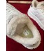 Prada Women's Low-top Sneakers in Leather and Shearling Prada Women's Low-top Sneakers in Leather and Shearling