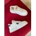 Prada Women's Low-top Sneakers in Leather and Shearling Prada Women's Low-top Sneakers in Leather and Shearling