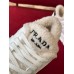 Prada Women's Low-top Sneakers in Leather and Shearling Prada Women's Low-top Sneakers in Leather and Shearling