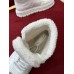 Prada Women's High-top Sneakers in Leather and Shearling Prada Women's High-top Sneakers in Leather and Shearling