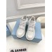 Prada Downtown High-heeled Sneakers In White Leather Prada Downtown High-heeled Sneakers In White Leather