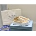 Prada Double Wheel Sneakers In Beige Nylon Gabardine