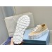 Prada Double Wheel Sneakers In Beige Nylon Gabardine