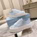 Prada Double Wheel Sneakers In Blue Nylon Gabardine Prada Double Wheel Sneakers In Blue Nylon Gabardine