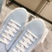 Prada Double Wheel Sneakers In Blue Nylon Gabardine Prada Double Wheel Sneakers In Blue Nylon Gabardine